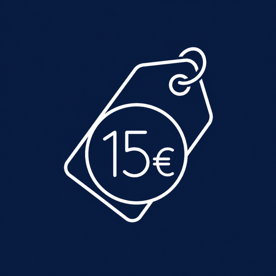 15 € par nuit